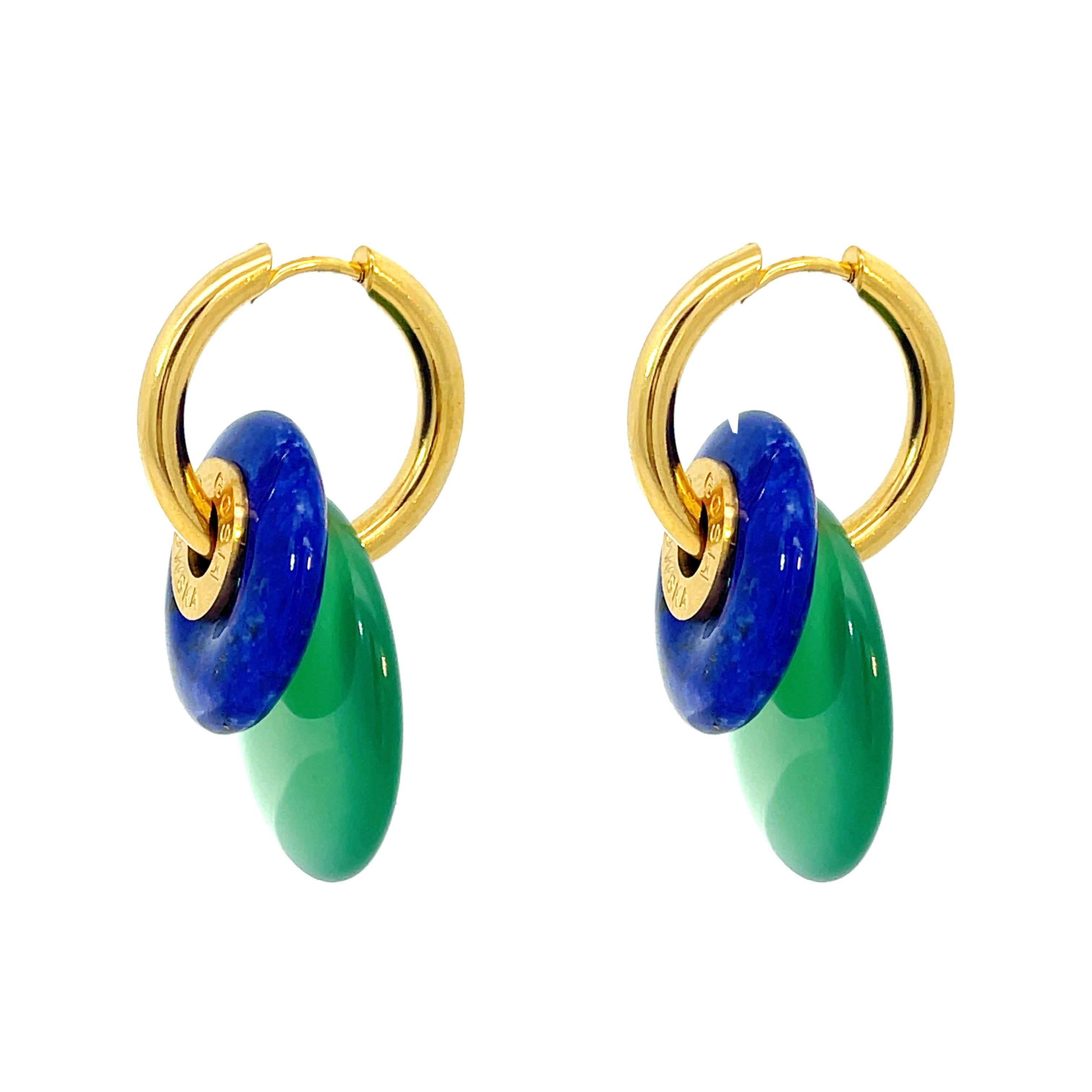 Shop Elegant Ciambella 2 Stones Earrings Online