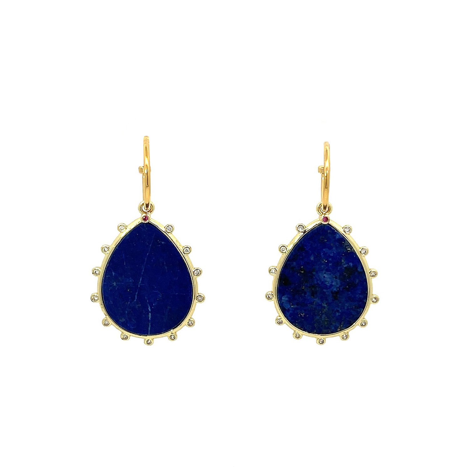 Exquisite Lapis Lazuli Drop Earrings by Gosia Orlowska