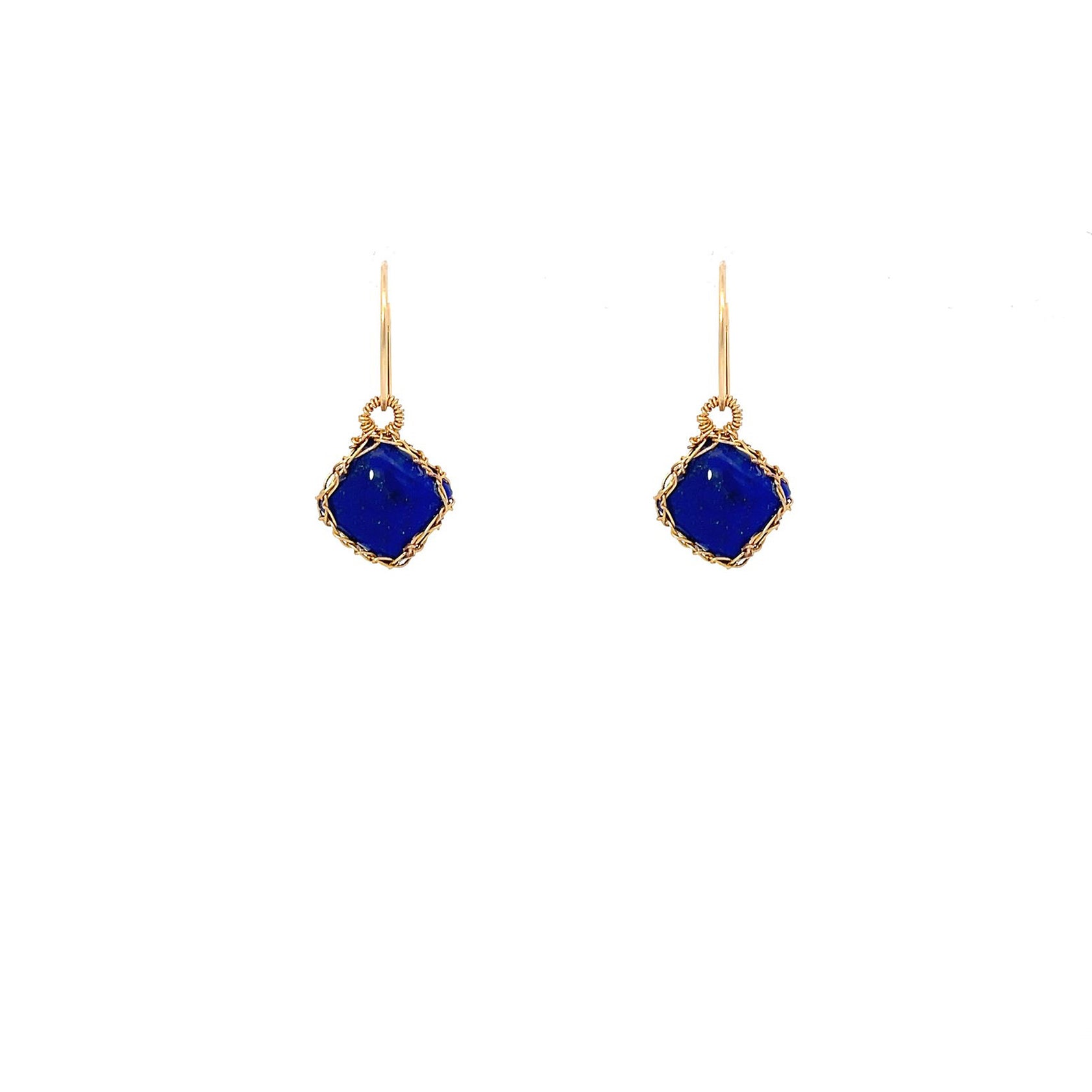 Discover NATI Lapis Lazuli Net Earrings by Gosia Orlowska