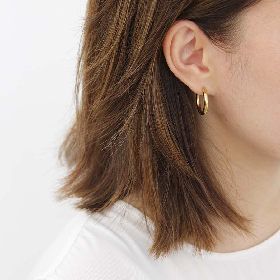 “Lea” Basic Style Hoop Earrings