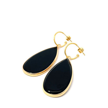 HEAVENLY BEAUTY LONG OVAL DROP EARRINGS