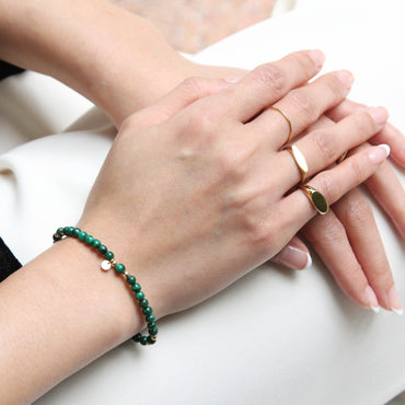 Discover Mary Malachite Stone Bracelet