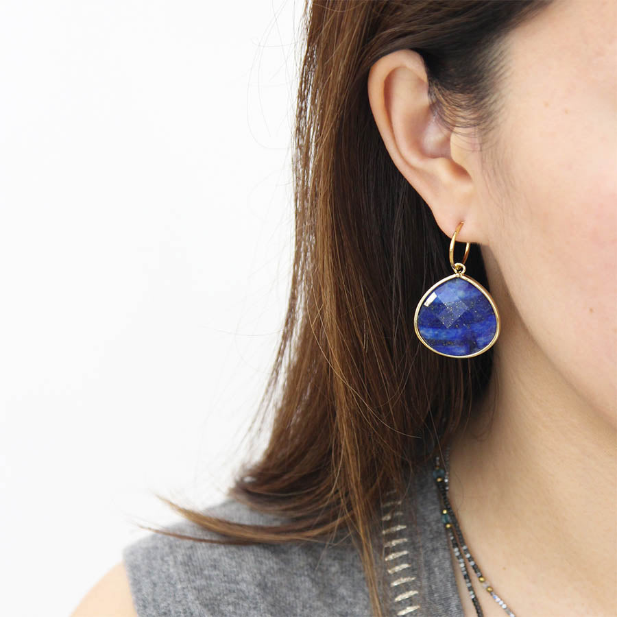 "MARINA" Lapis Lazuli DROP EARRINGS