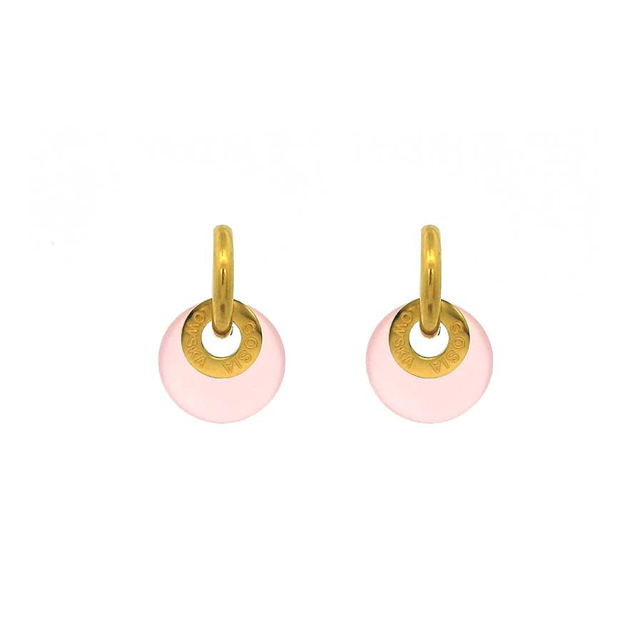 "CIAMBELLA“ 1.5cm Agate Minnie Earrings