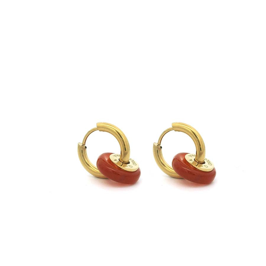Ciambella Mini 1.2CM Gemstone Earrings