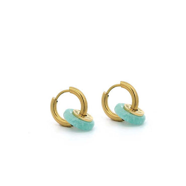 Ciambella Mini 1.2CM Gemstone Earrings