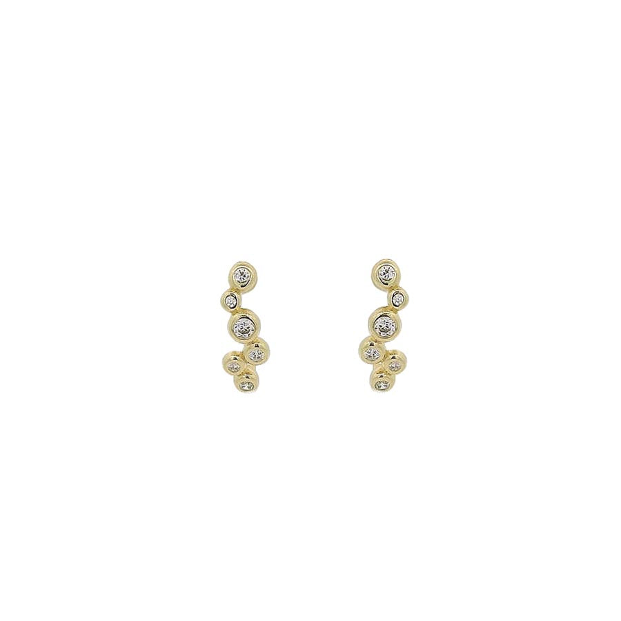 “Joyce” 925s Mini Bubble Zirconia Earrings