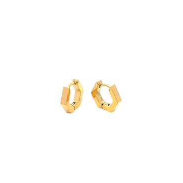 “Heidi” Hexagonal Hoop Earrings