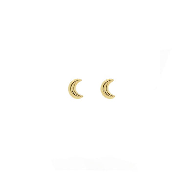 9k moon earrings