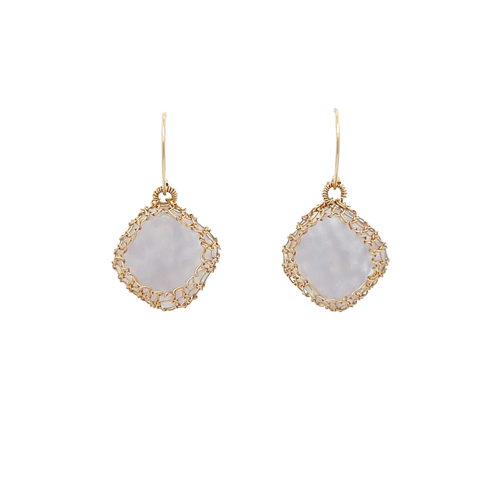 Shop Gosia Orlowska's NATI Blue Chalcedony Earrings