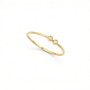 9K GOLD OLIVIA DIAMOND RING