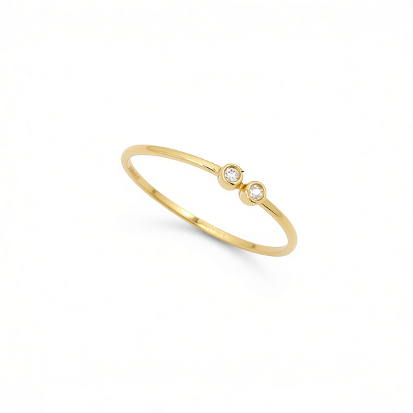 9K GOLD OLIVIA DIAMOND RING