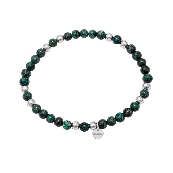 “Ellen” 4mm Round Bead CHRYSOCOLLA Bracelet
