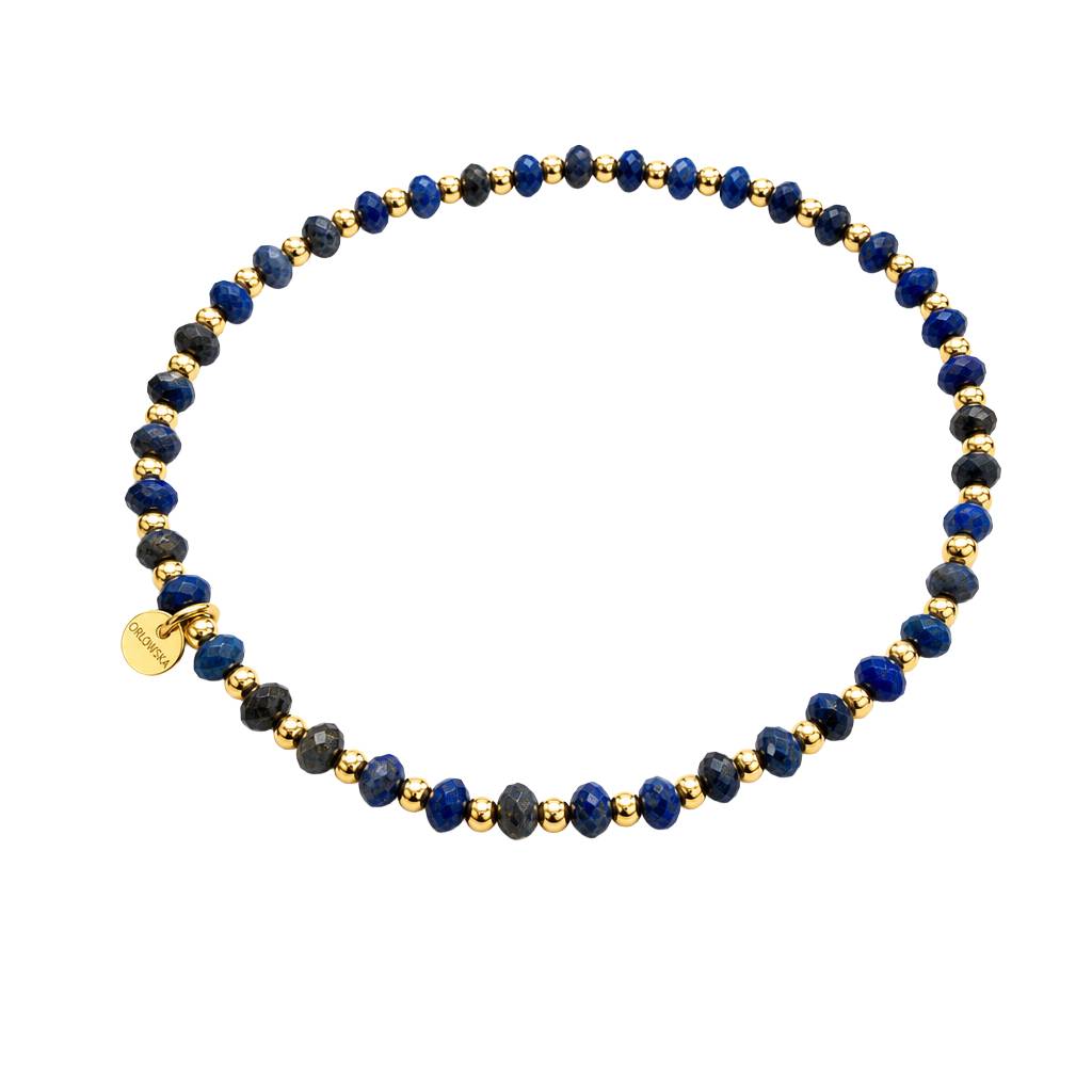 “Larissa” 2.5MM Lapis Lazuli Bracelet
