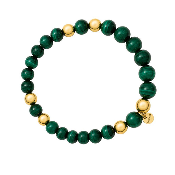 "CASPIAN" 8mm Malachite  Bracelet
