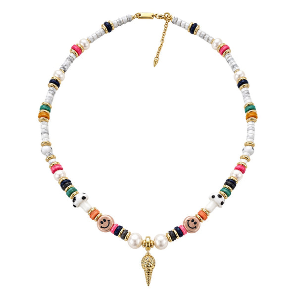 “Summer Vibe” White Howlite necklace
