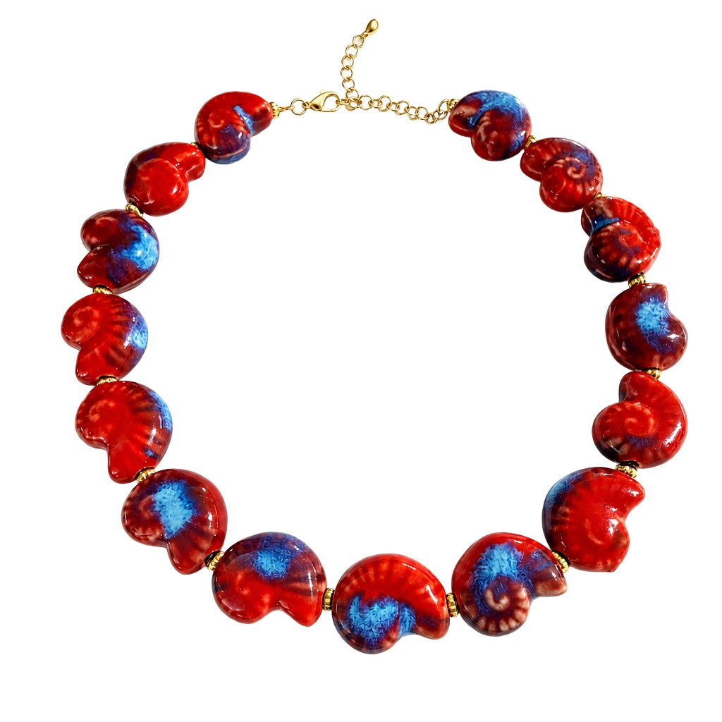 “Del Mare” Ceramic Seashell Choker