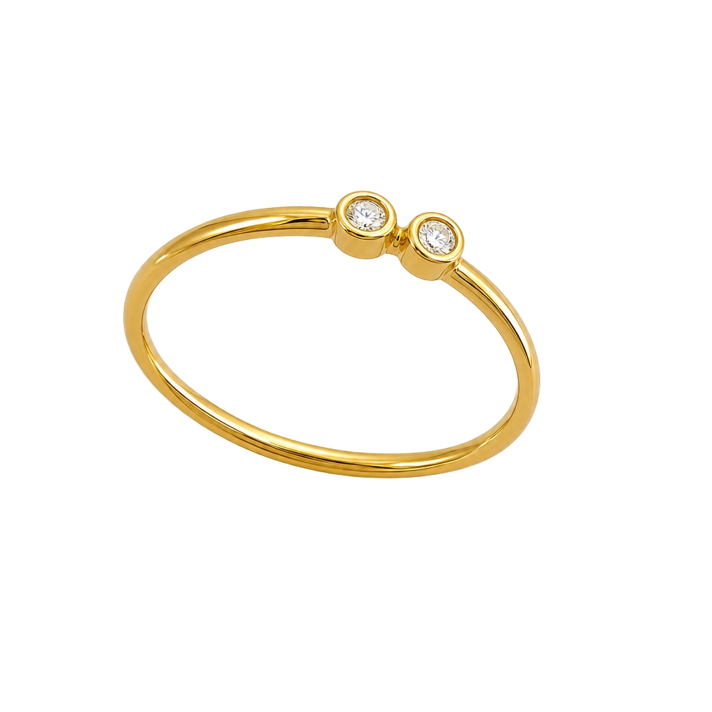 9K GOLD OLIVIA DIAMOND RING