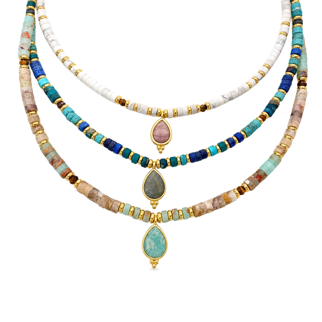 “AGERA” White Howlite Necklace