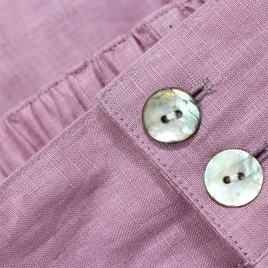 "Nova" Linen Shorts - Lavender