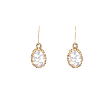 Elegant NATI Opal Drop Earrings by Gosia Orlowska