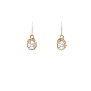 NATI Opal Net Oval Earrings - Gosia Orlowska