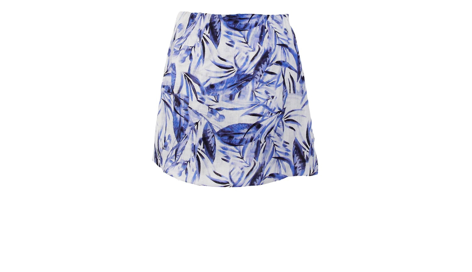 Shop BEA Tropical Blue Leaves Skirt | Gosia Orlowska Collection