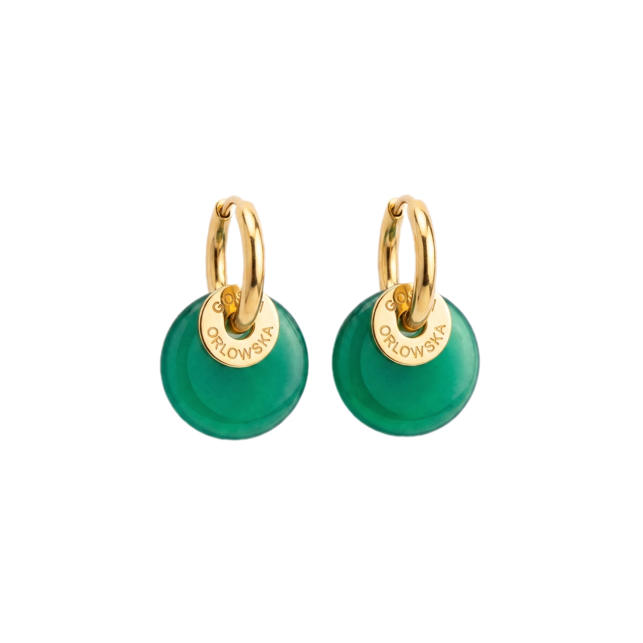 "CIAMBELLA“ 1.5cm Agate Mini Earrings