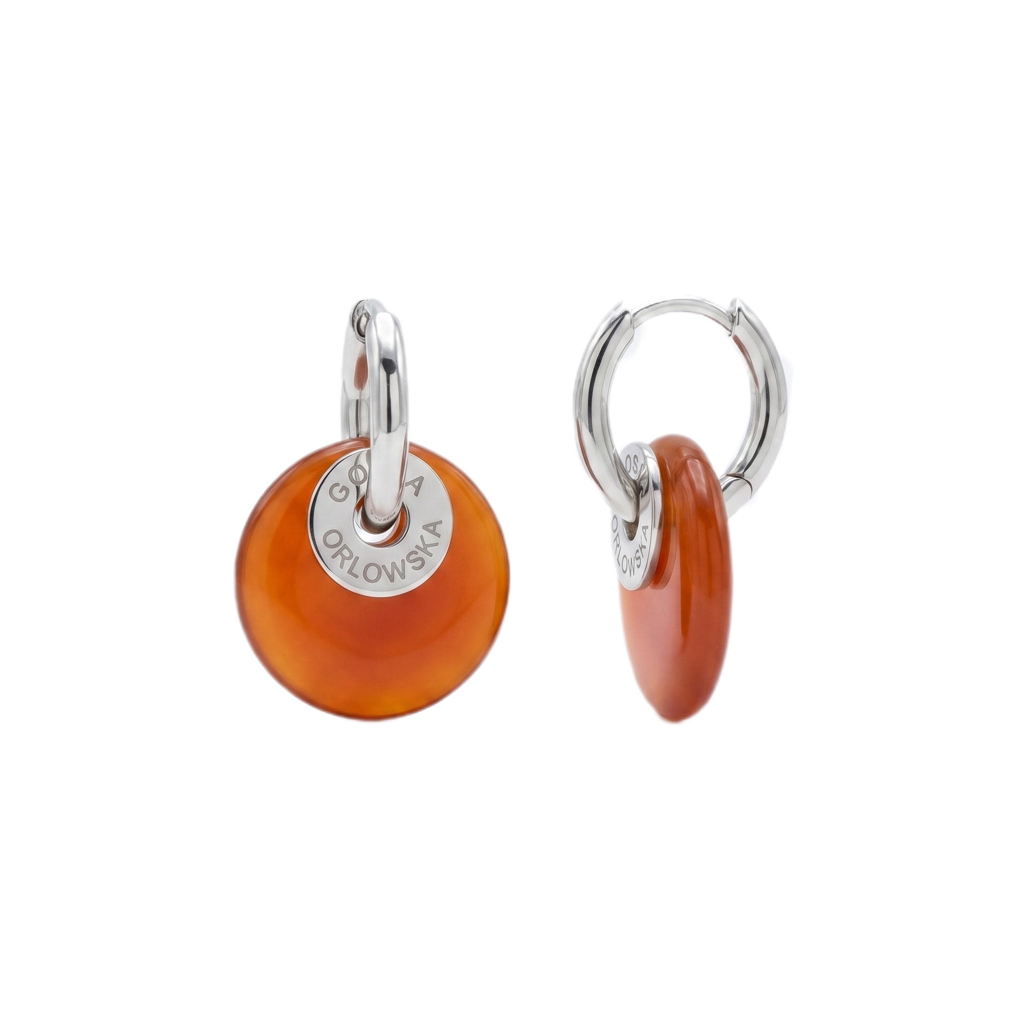 "CIAMBELLA“ 1.5cm Agate Mini Earrings