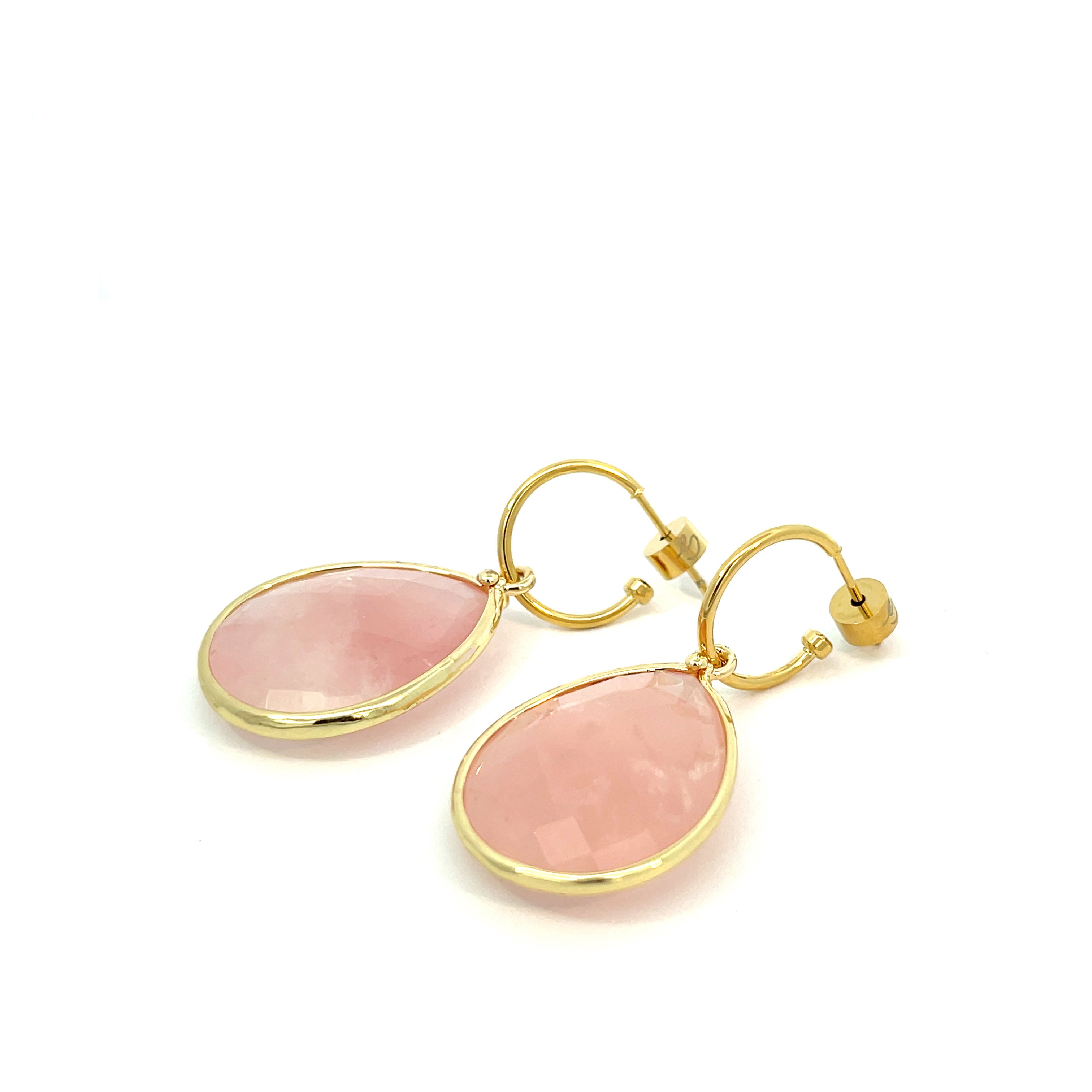 Pink Quartz Samira Earrings for Fashionistas