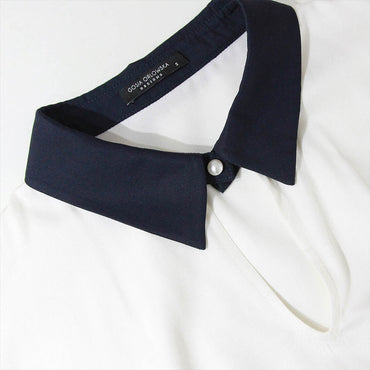 “Claire” Mix Cotton Silk Top