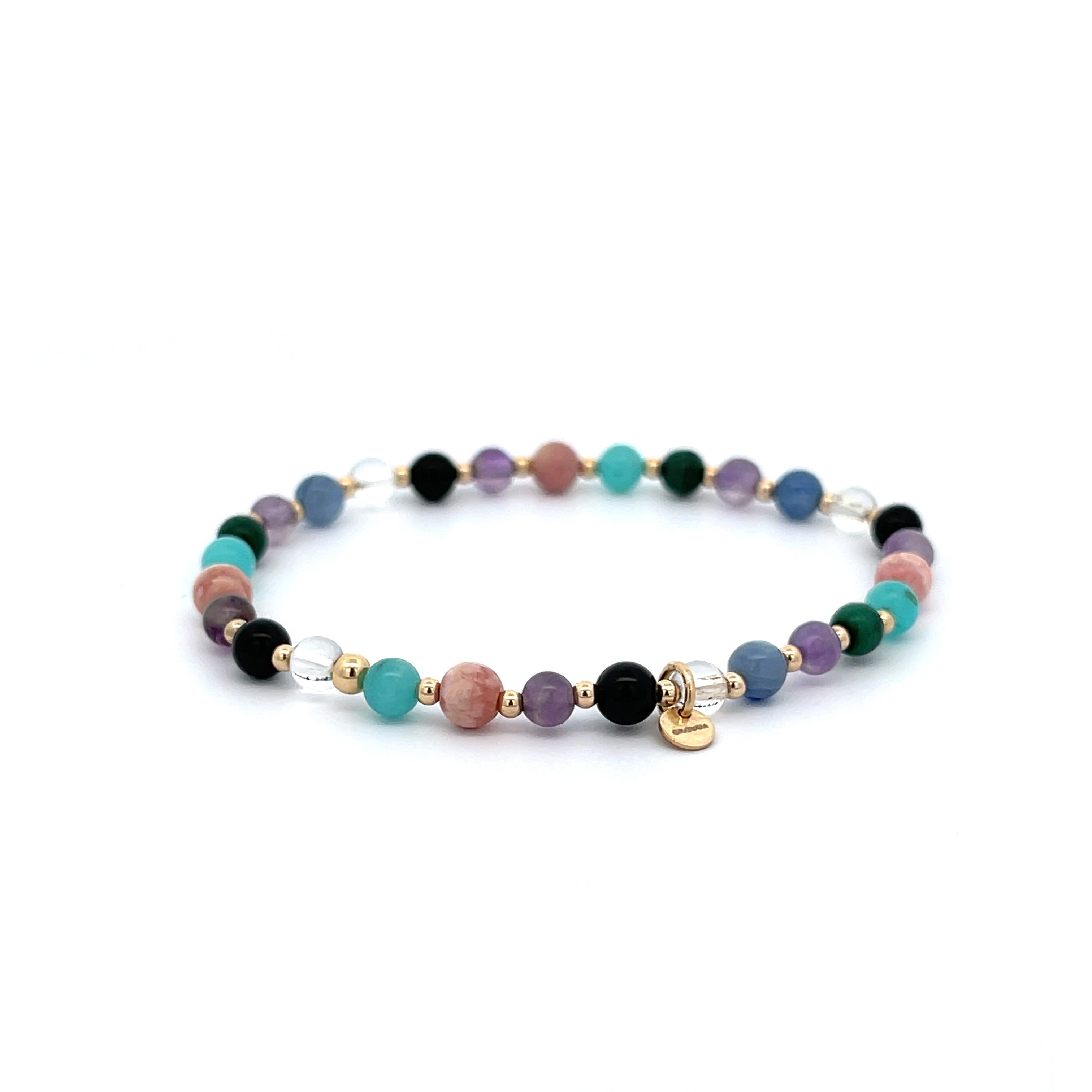 buy “Annie” Mix Round 4mm Beaded Bracelet