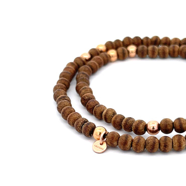 Elevate Your Style with SANDY Sandalwood Wrap Bracelet