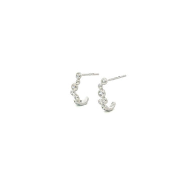 “Joyce” 925 sterling SILVER Mini Bubble Zirconia Earrings