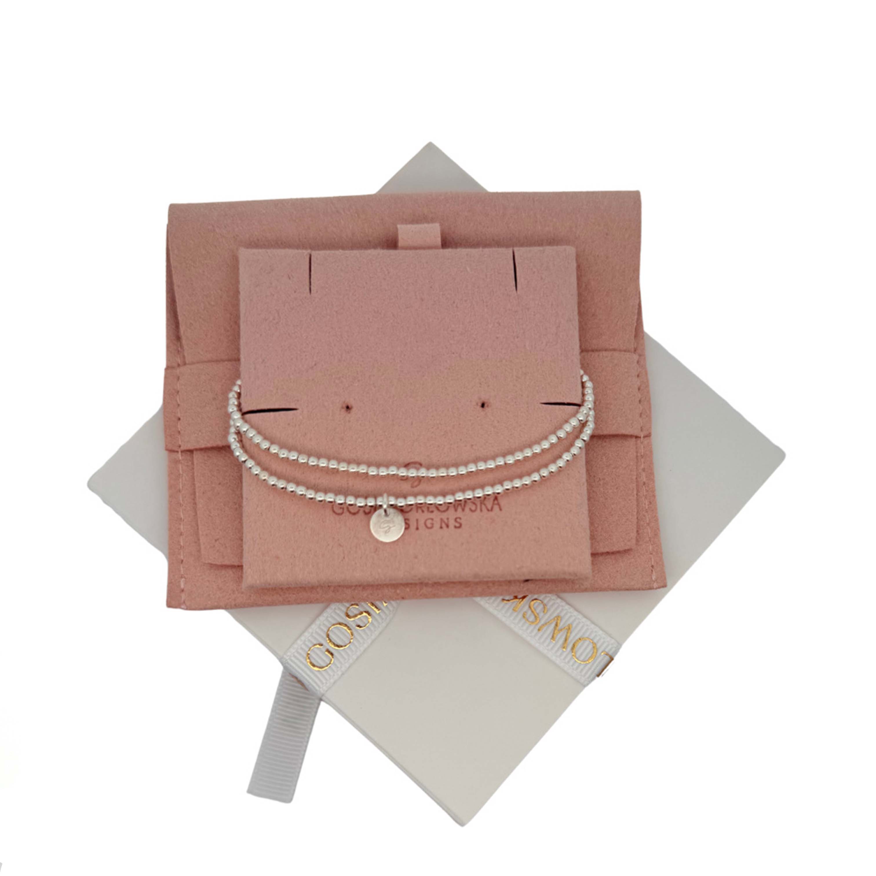 “Mia”  2mm Glimmering Beaded Bracelet