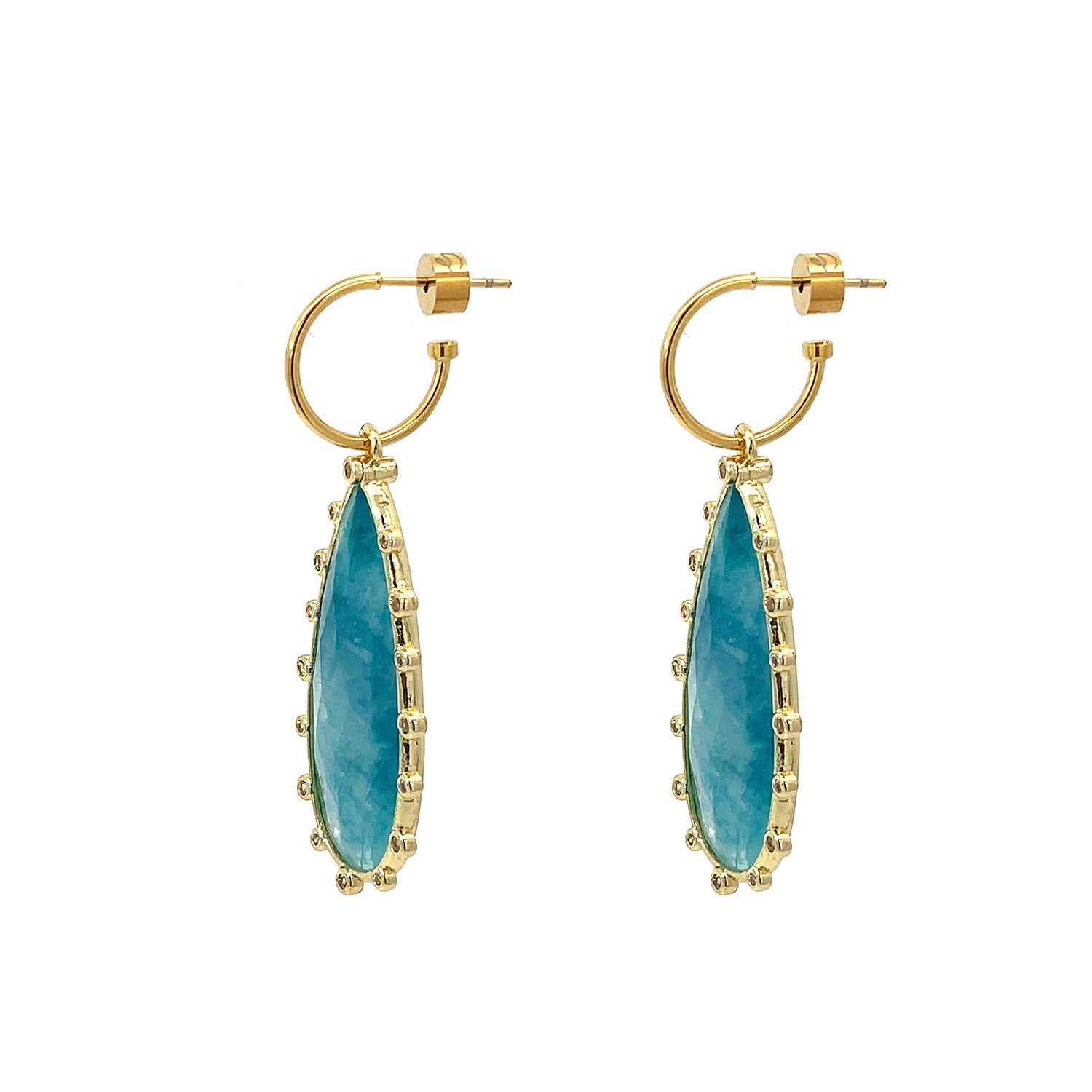 Discover Spiked Beauty Apatite Earrings