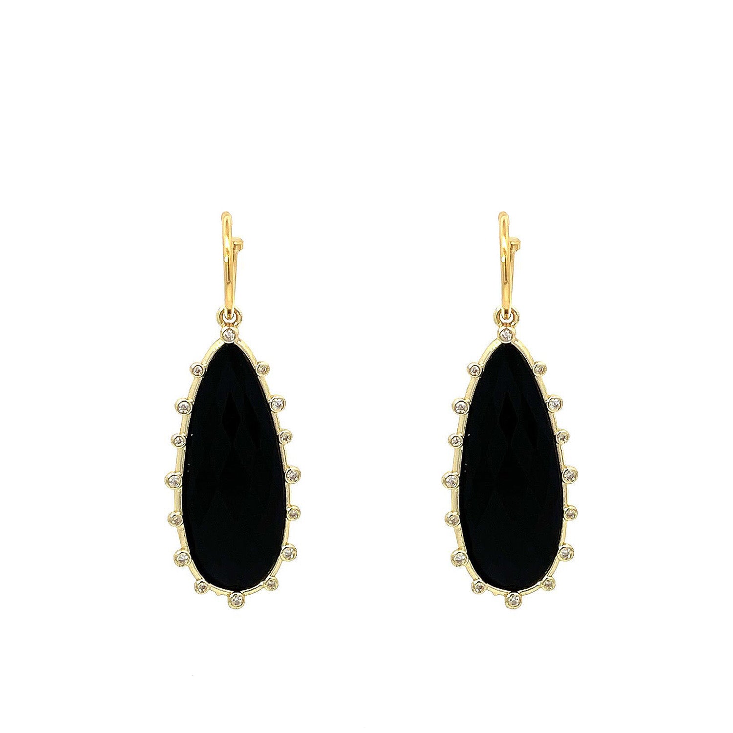 Shop Gosia Orlowska's Black Onyx Drop Earrings