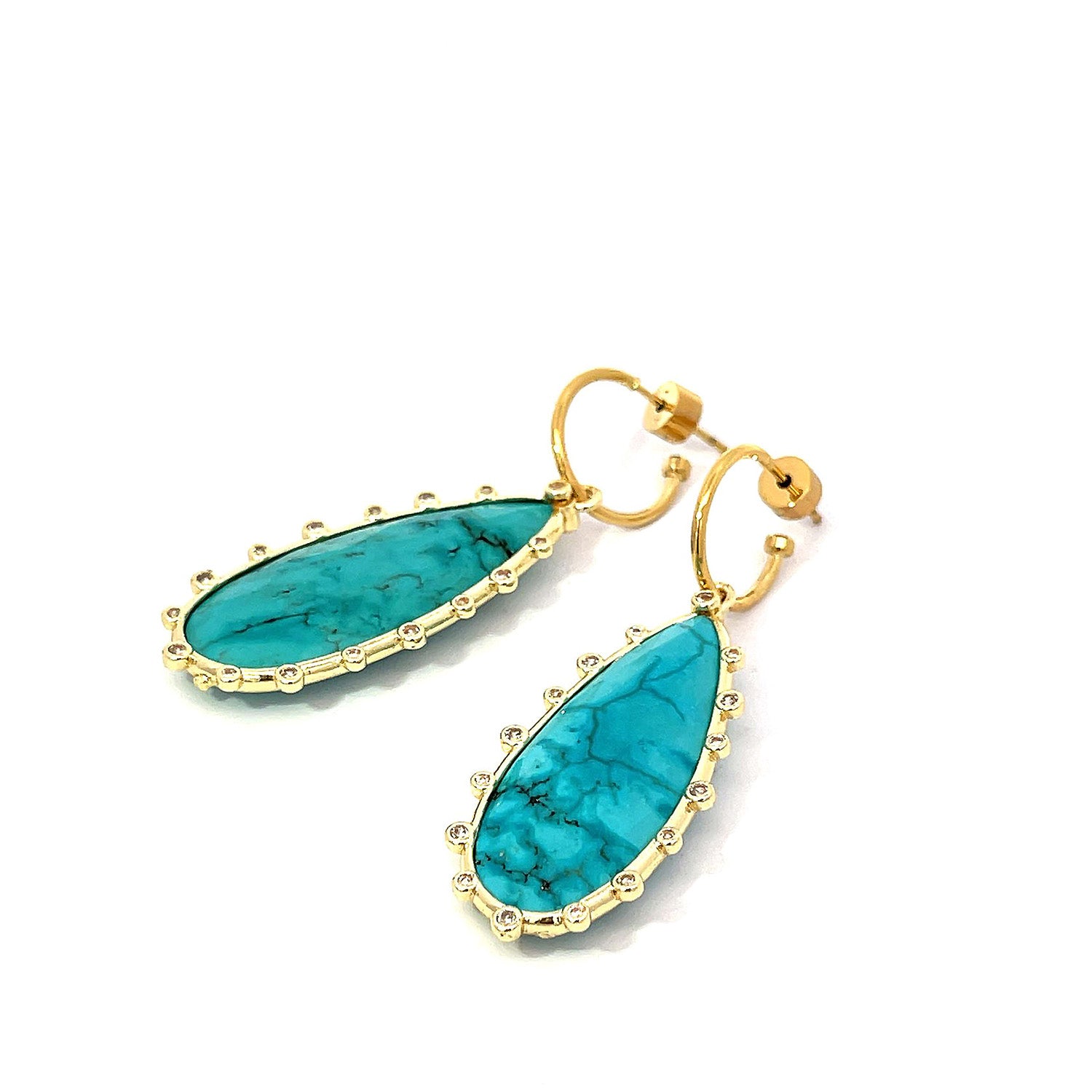 Buy Turquoise Drop Earrings by Gosia Orlowska