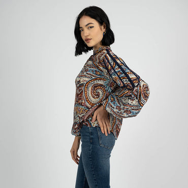 “TANGO” BOHO INSPIRED SILK BLOUSE