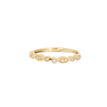 9K GOLD ROXANNE DIAMOND RING