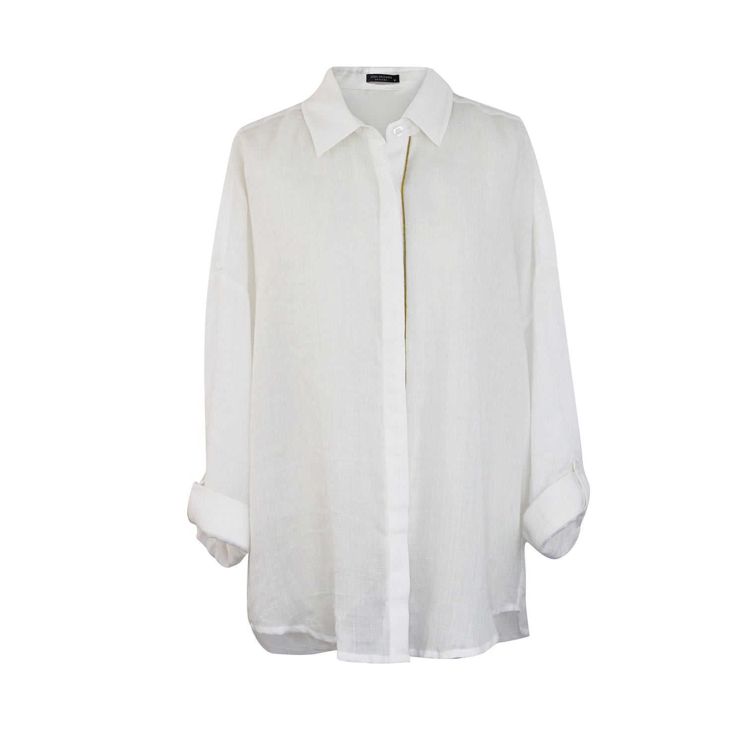 “Jodie” Oversized LinenShirt - White