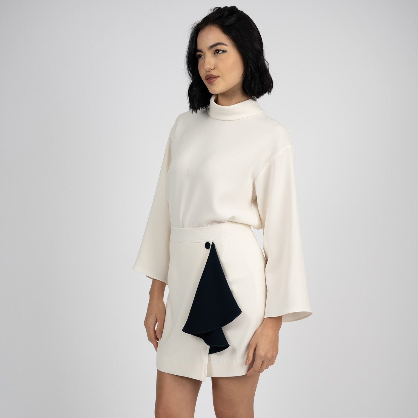 Gosia Orlowska: Light Cream Mini Skirt