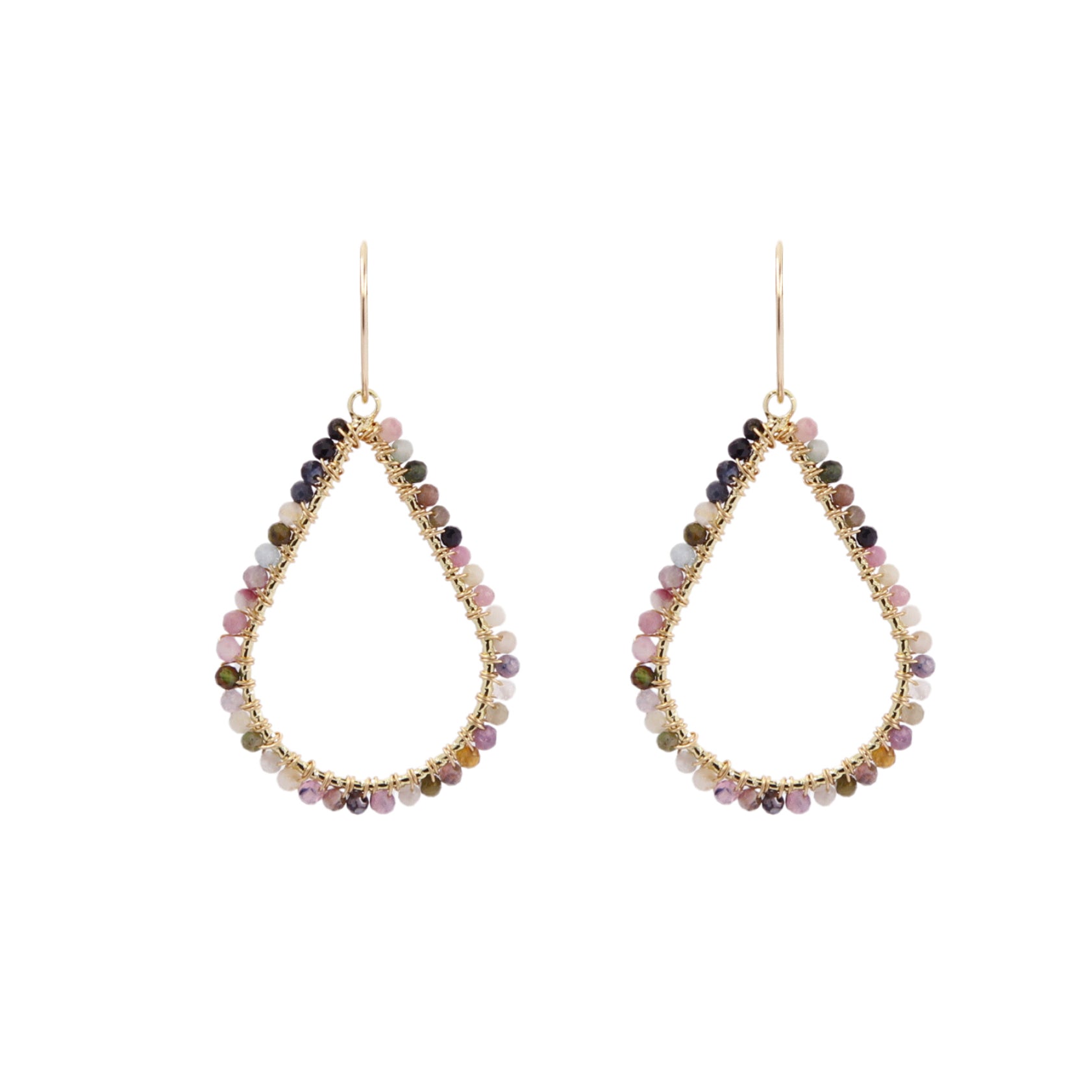 CHIYO Beaded Drop Earrings 28mm by Gosia Orlowska - Exquisite Style