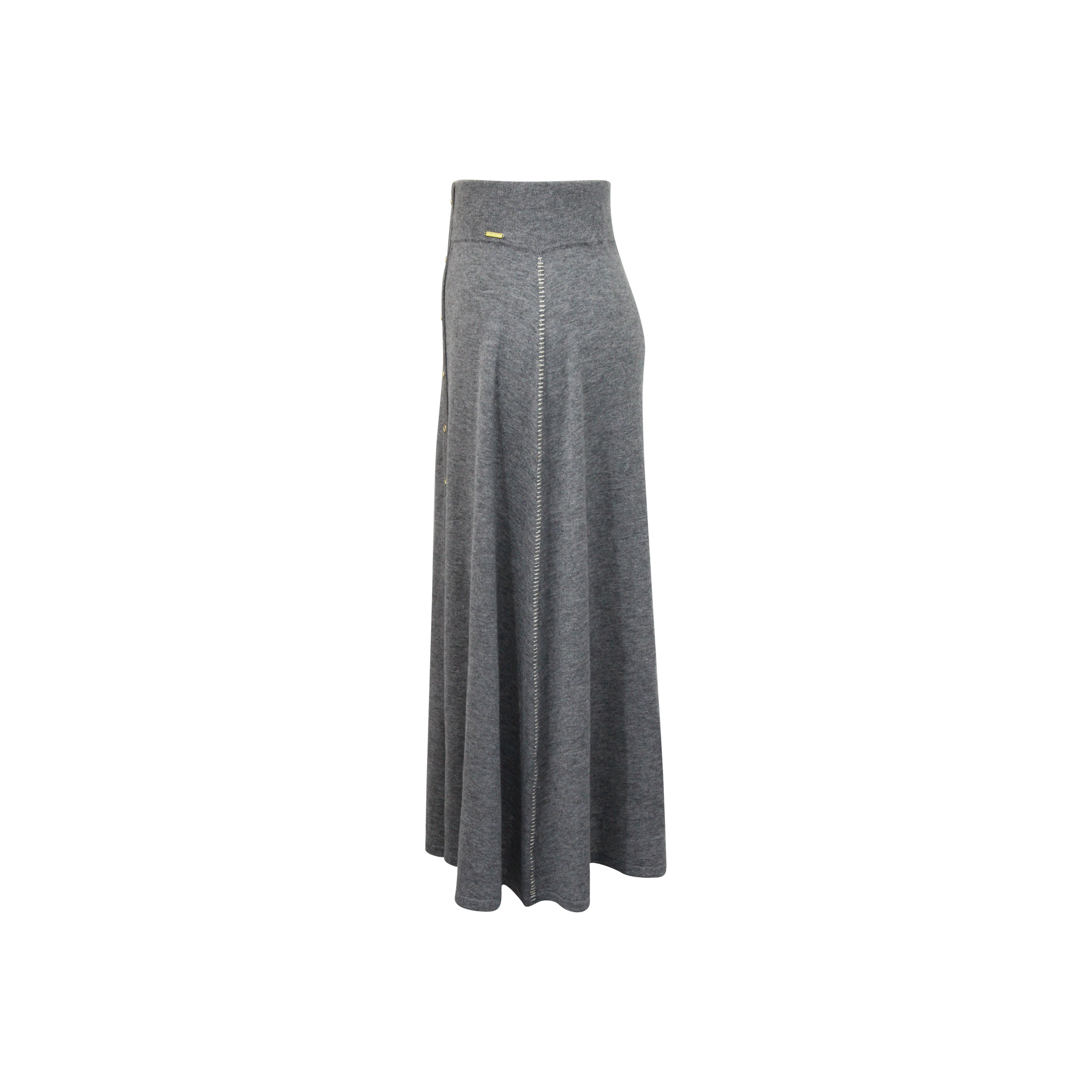 Styling Knit Button Skirt - Gosia Orlowska