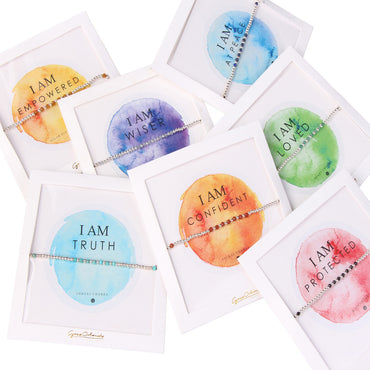 Discover the Power of I Am Silver Chakra Bracelet by Gosia Orlowska