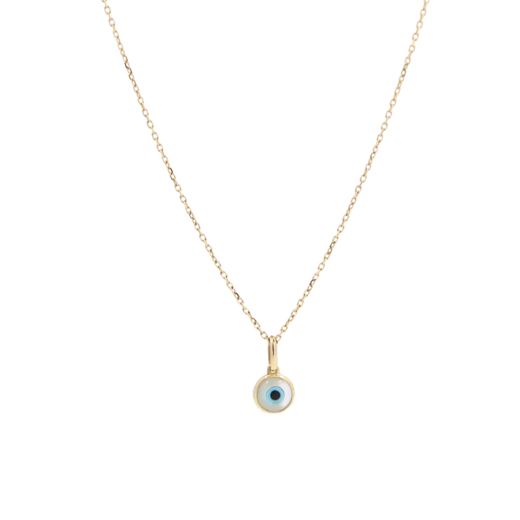 Shop Gold Evil Eye Mother of Pearl Necklace