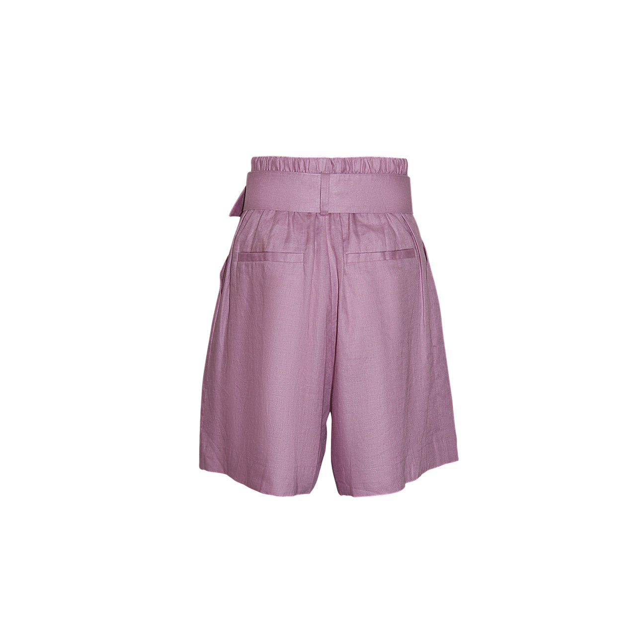 Discover Lavender NOVA Linen Shorts Online