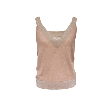 Trendy MARA Knit V-Neck Tank Top by Gosia Orlowska