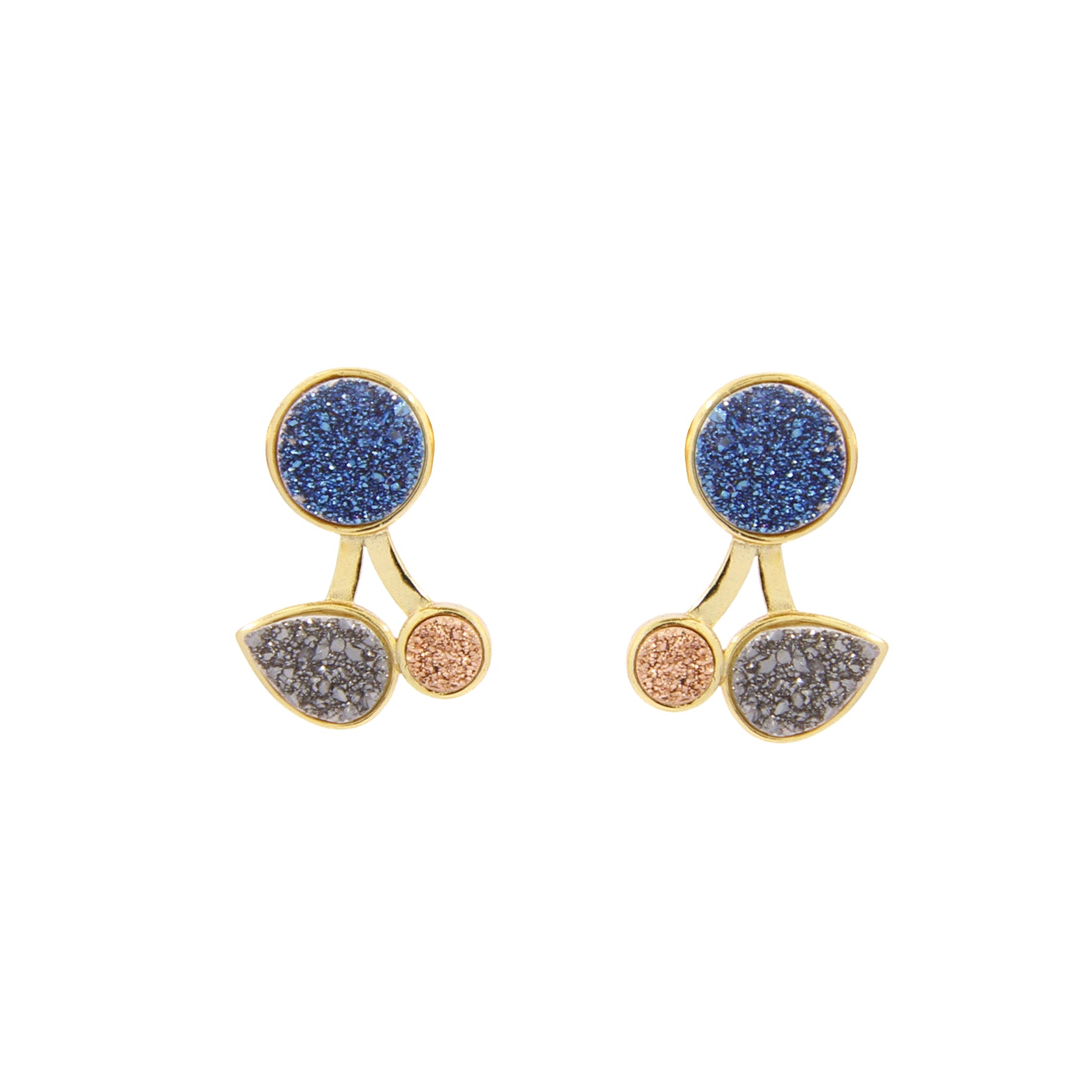 Discover Maya Druzy Silver Earrings Collection