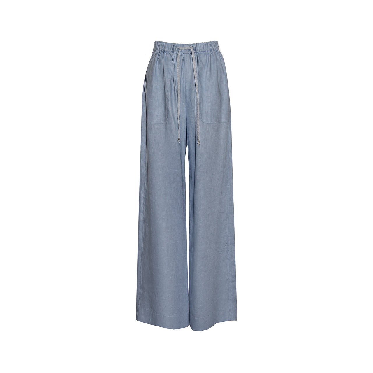 Elevate Your Style with Baby Blue Linen Pants by Gosia Orlowska